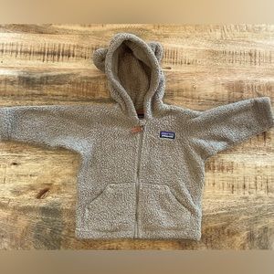 Patagonia unisex fleece jacket, 6-12 mo